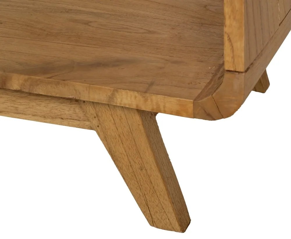 Библиотека от масив от минди в естествен цвят 90x150x40 cm Lysa – Ixia