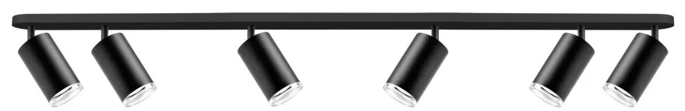 LED RGBW димируемо точково осветително тяло за баня TURYN 6xGU10/6,5W/230V IP44 черно