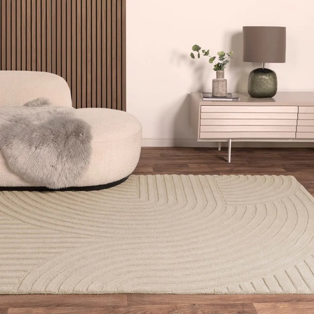Бежов вълнен килим 160x230 cm Hague - Asiatic Carpets