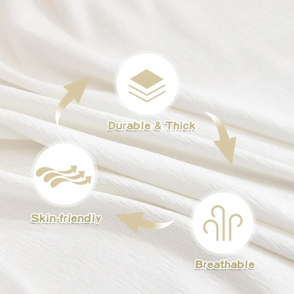 Бяло покривало за кресло 70 cm Talo – Filumi