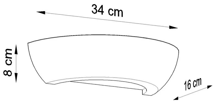 Керамична стенна лампа Arto - Sollux