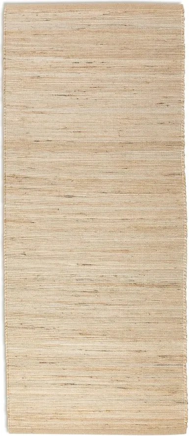 Бежова двустранна/ръчно изработена пътека със смес от юта 80x200 cm Handloom – Hanse Home
