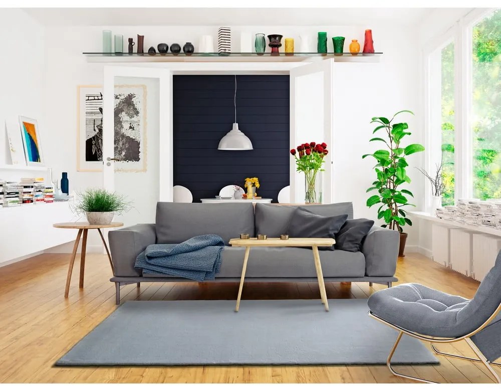 Сив килим Berna Liso, 60 x 110 cm - Universal