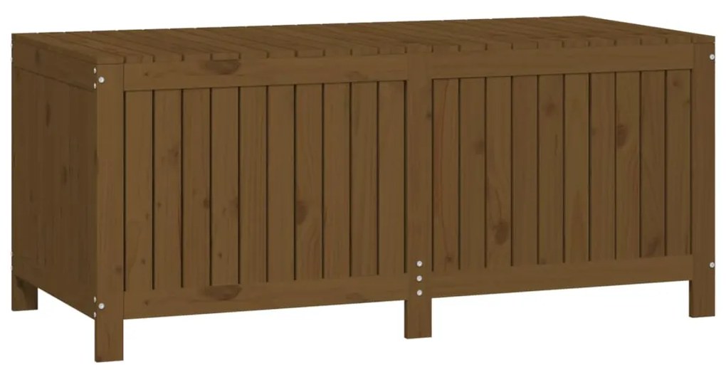 Кутия за съхранение, меденокафява, 147x68x64 см, бор масив