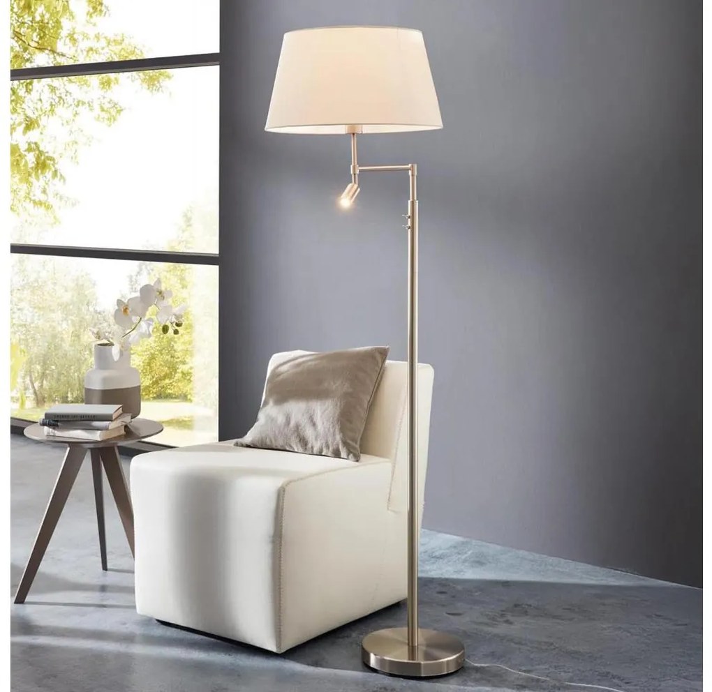Eglo 94946 - Стояща лампа SANTANDER 1xE27/60W + 1xLED/2,1W