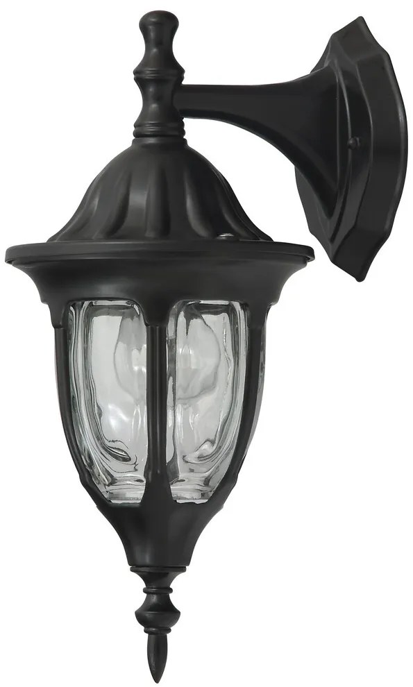 RABALUX Милано 8341, стенен фенер, черен, 1х60W - 8341