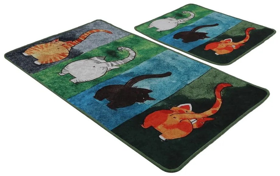 Килими за баня в комплект от 2 бр. 60x100 cm Gatto Carino – Foutastic