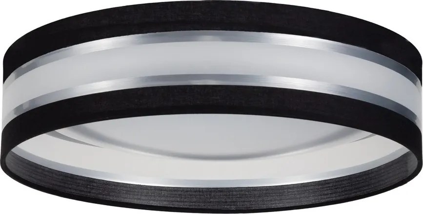 LED таванно осветително тяло CORAL LED/24W/230V черно/сребристо