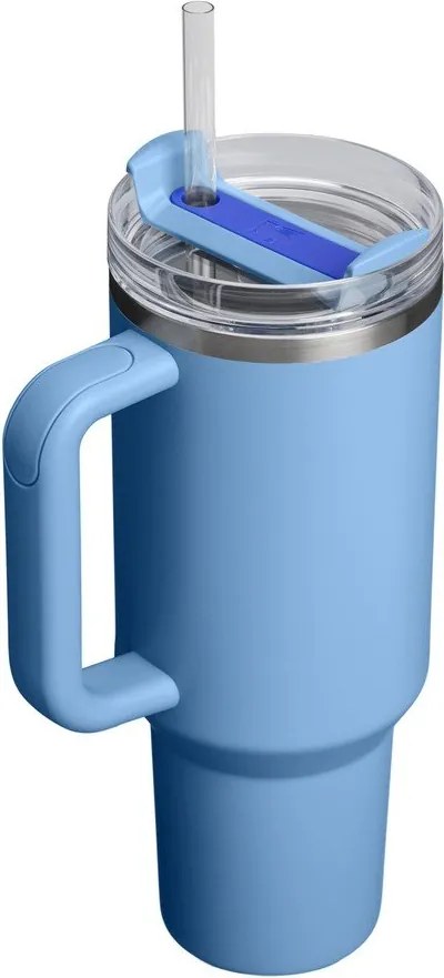 Син термос със сламка от неръждаема стомана 1,18 l Quencher H2.O FlowState™ Tumbler Blue Sky – Stanley
