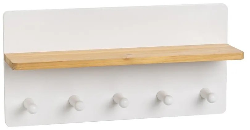 Бяла стенна закачалка с рафт – Casa Selección