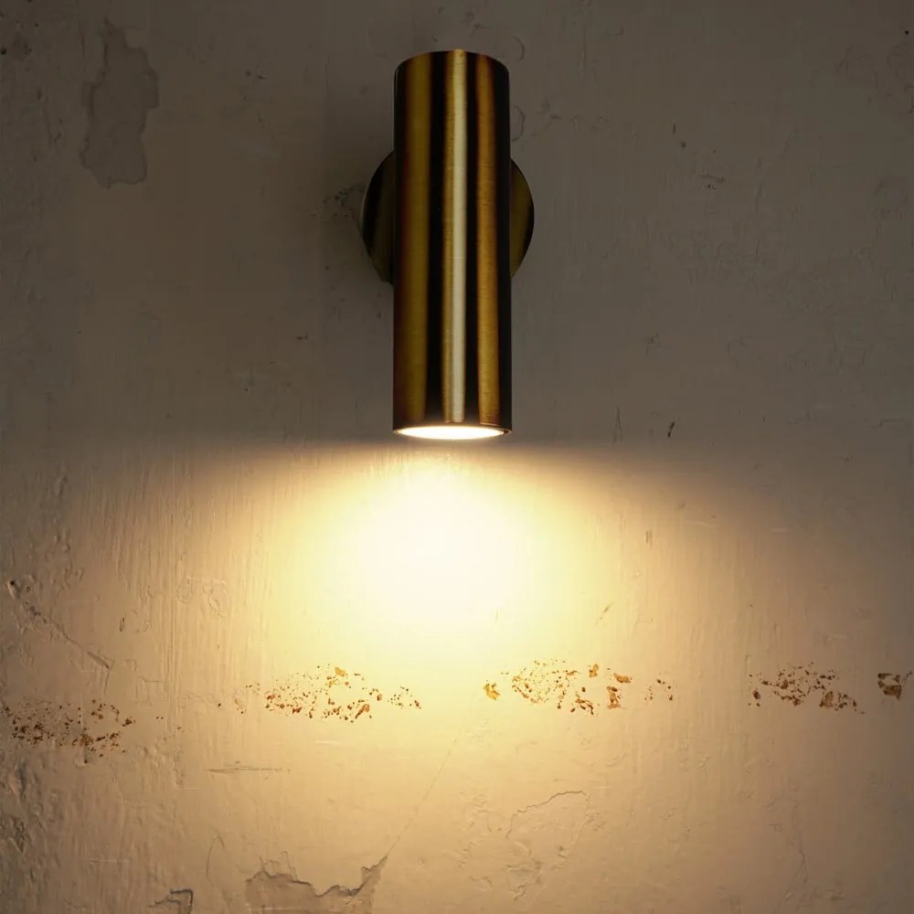 Стенна лампа в бронзов цвят, височина 17 cm Milan - SULION