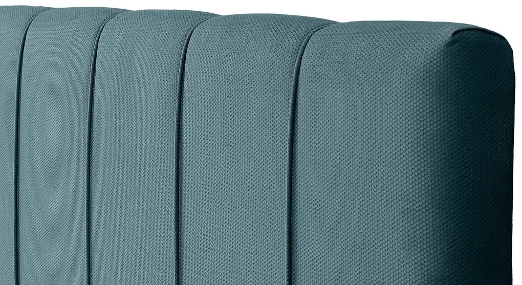 Тапицирано легло New York-Petrol-150 x 200-Χωρίς μηχανισμό ανύψωσης