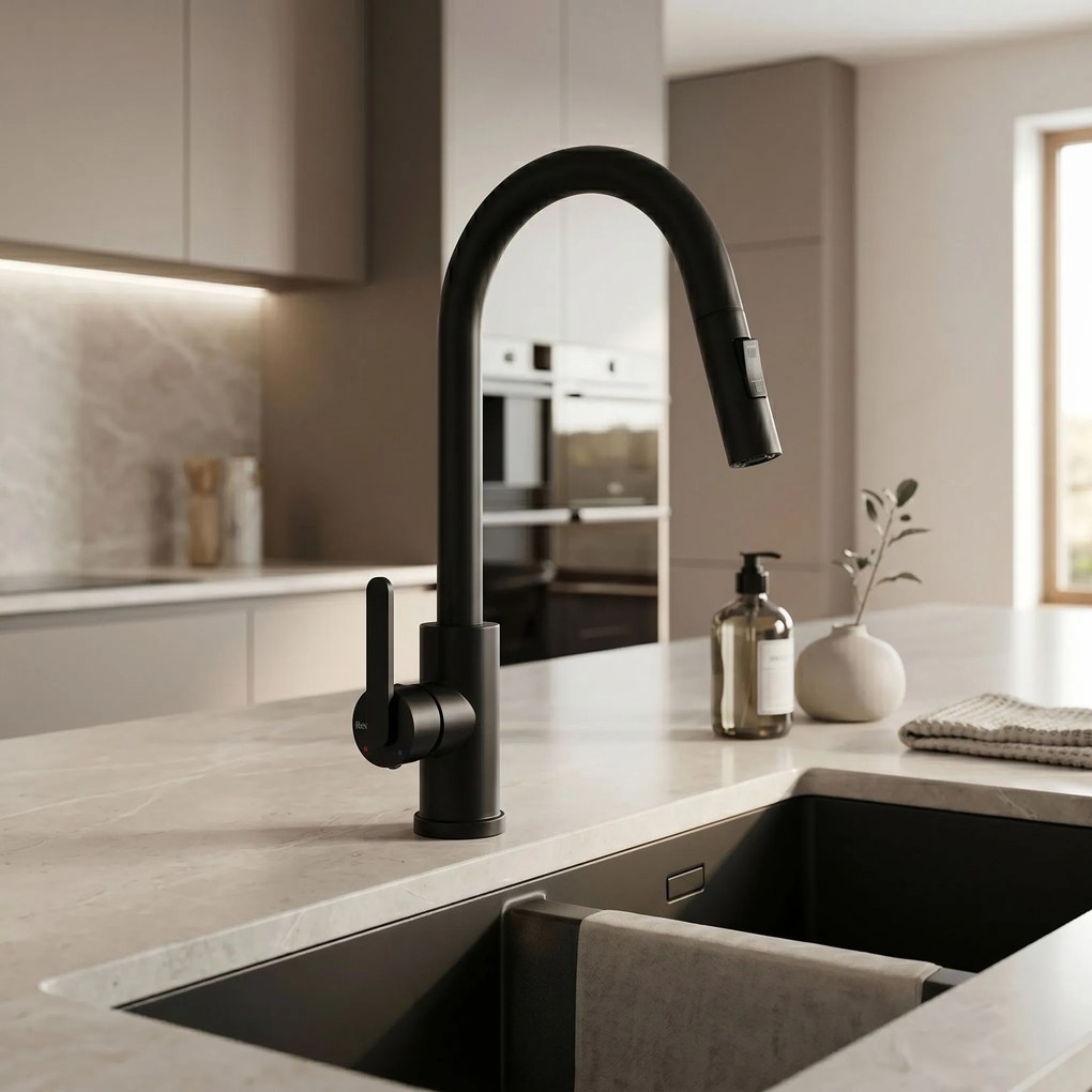 Смесител за кухня REA Ontario Black