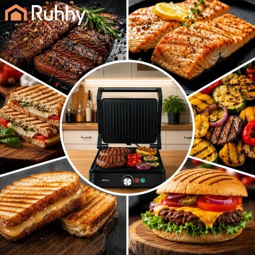 Електрически контактен грил Ruhhy 26176 2000W – Тостер преса за сандвичи