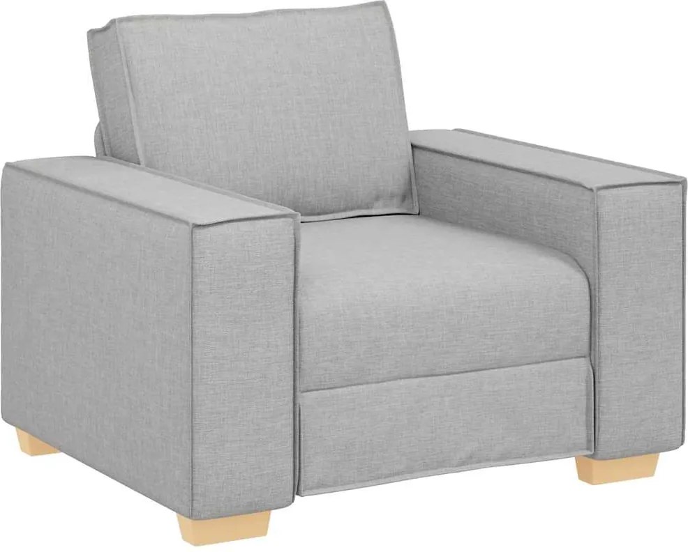 4104968 vidaXL Диван-фотьойл, облачно сив, 100x78x84 см, плат