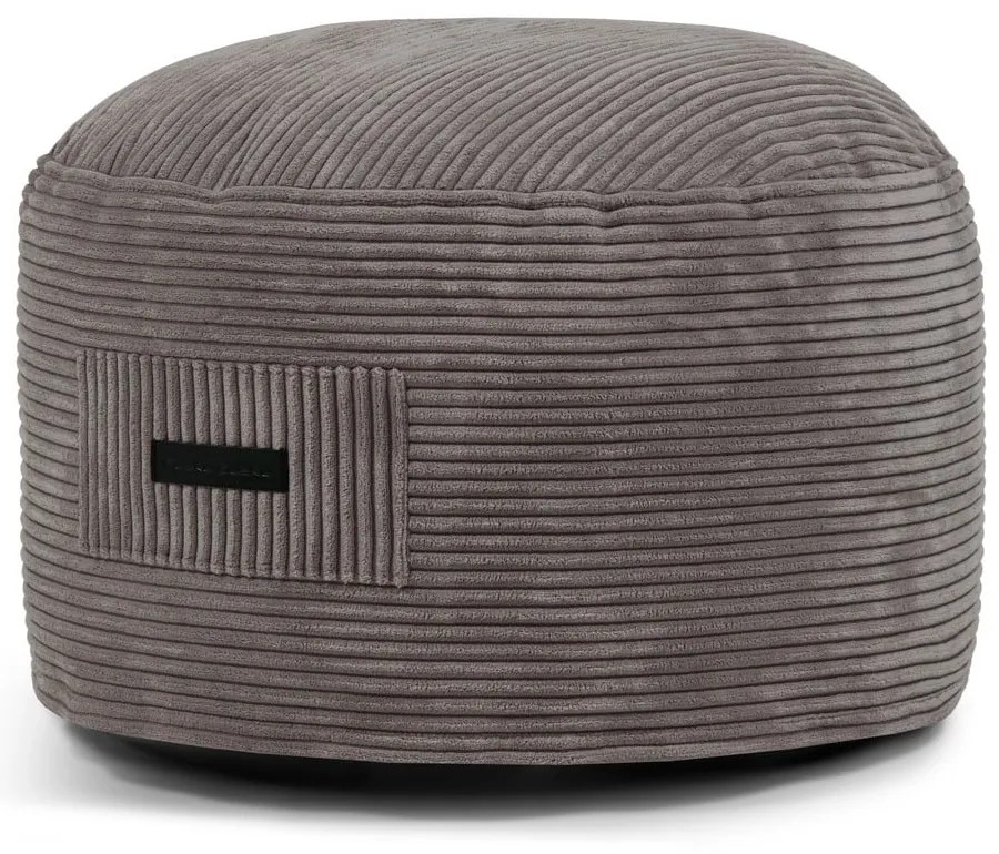 Кремава табуретка от рипсено кадифе Om 60 – SLOWDOWN