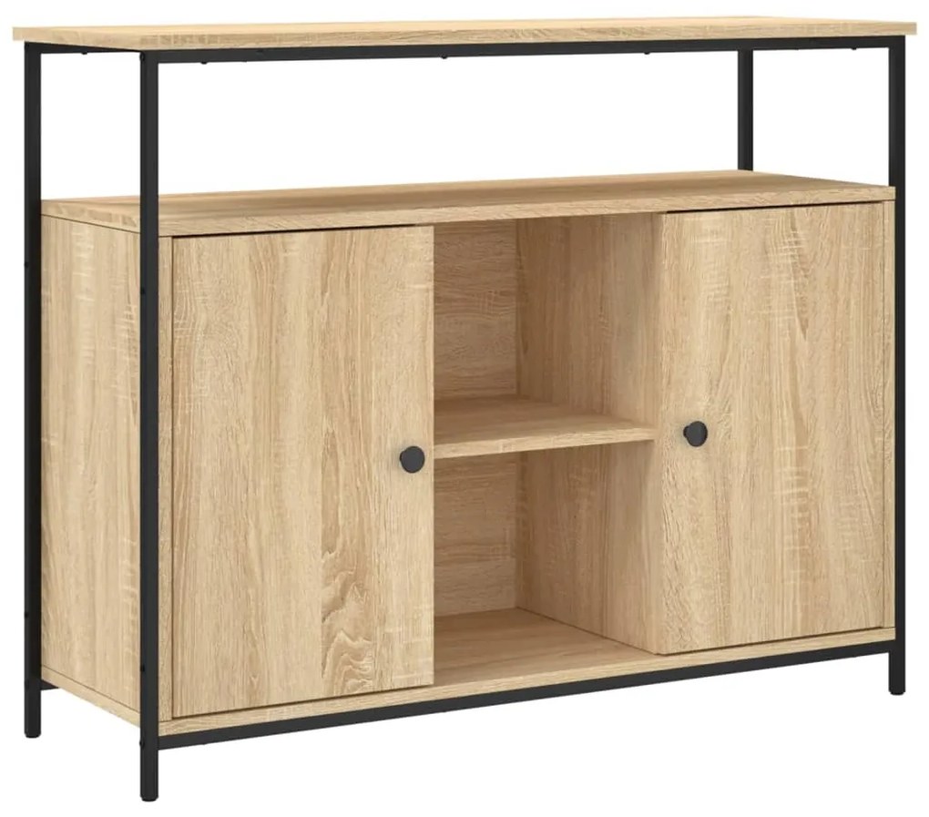 835500 vidaXL Бюфет, дъб сонома, 100x35x80 см, инженерно дърво