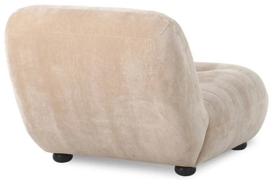 Бежово кадифено кресло Wyatt – Dutchbone