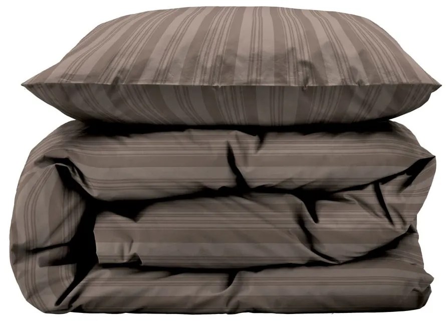 Единично спално бельо в кафяво-сив цвят от дамаск 140x200 cm Noble – Södahl