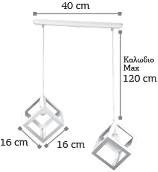 Плафон InLight 4400-2 2-lamp-Black