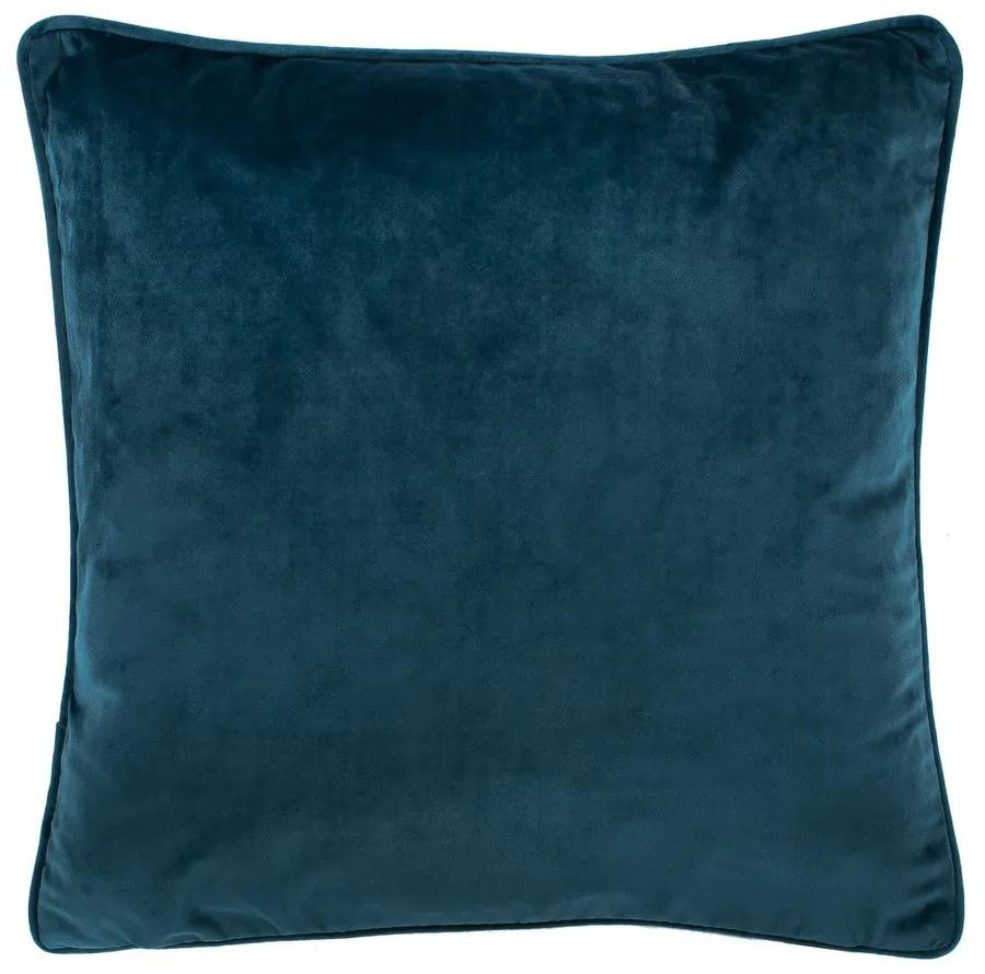 Тъмно синя кадифена възглавница, 45 x 45 cm - Tiseco Home Studio