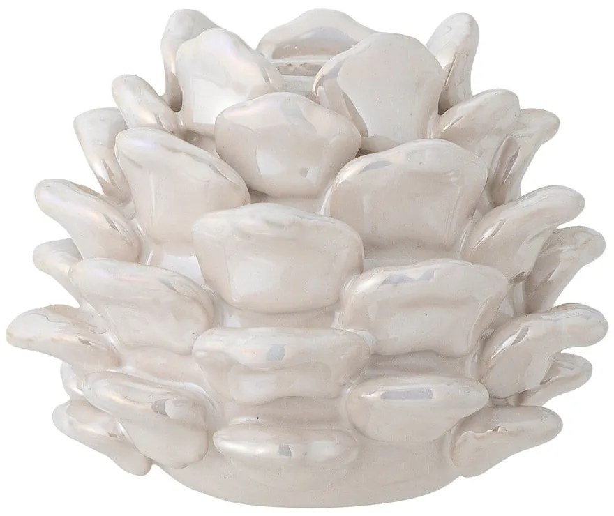 Свещник от каменна керамика Pine – Bloomingville