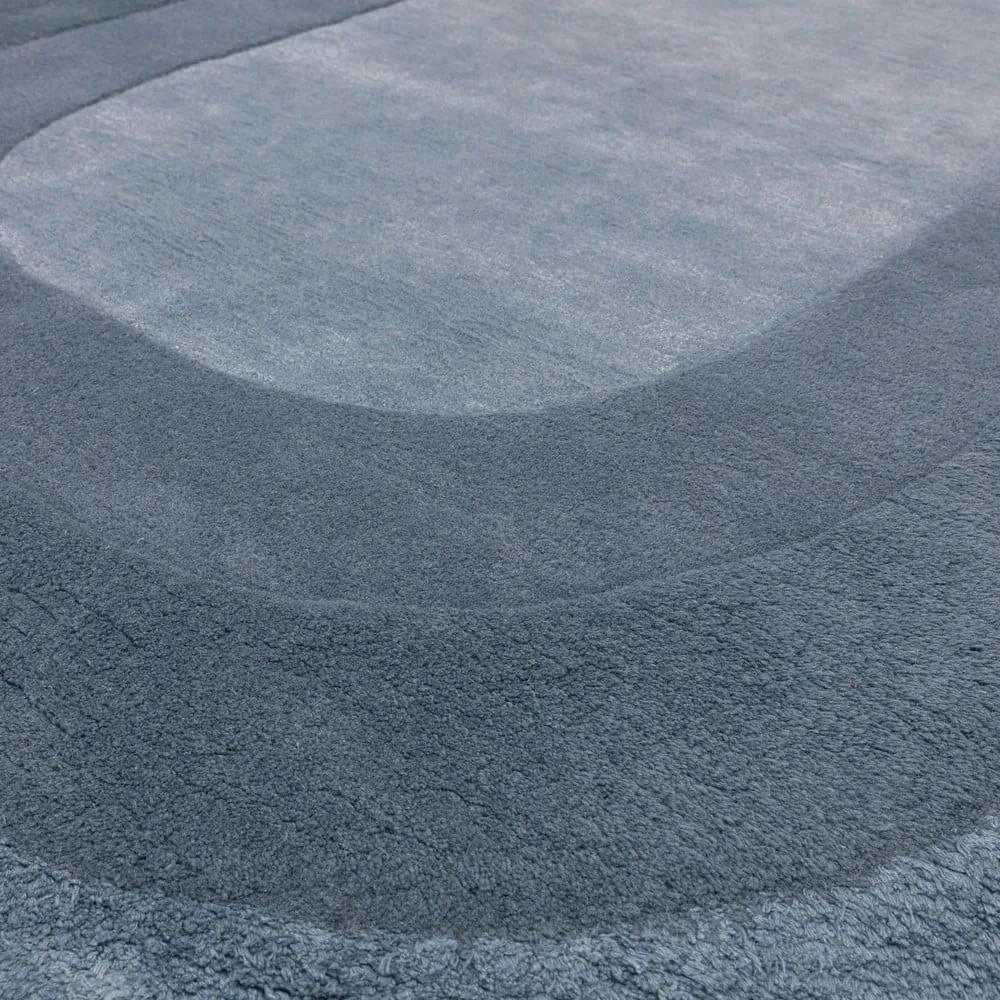 Син ръчно изработен килим със смес от вълна 160x230 cm Halo – Asiatic Carpets