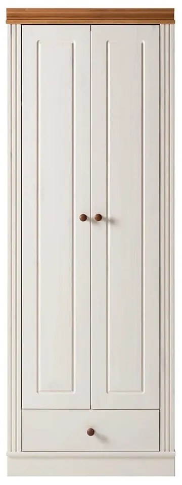 Бял гардероб от масивен бор 65x180 cm Anita – Støraa