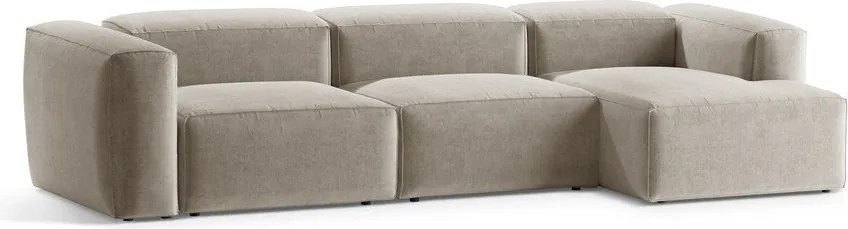 Бежов ъглов диван (десен ъгъл) Bergamo – Cosmopolitan Design