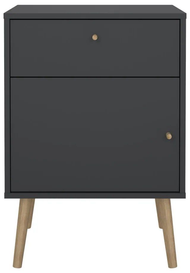 Нощно шкафче в антрацит Bodo - Tvilum