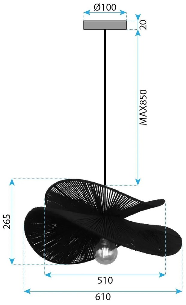 Пендел APP1833-1CP BLACK