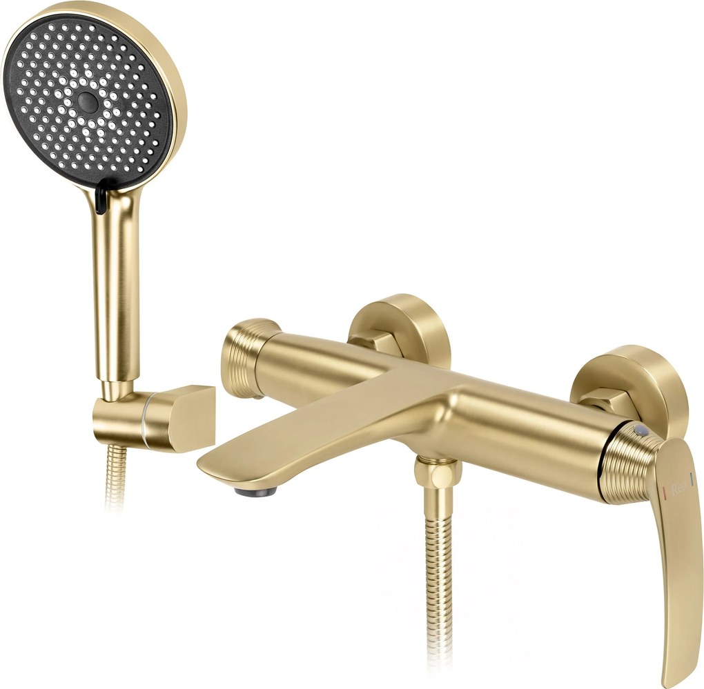 Смесител за вана PREMIUM REA Como Brush Gold