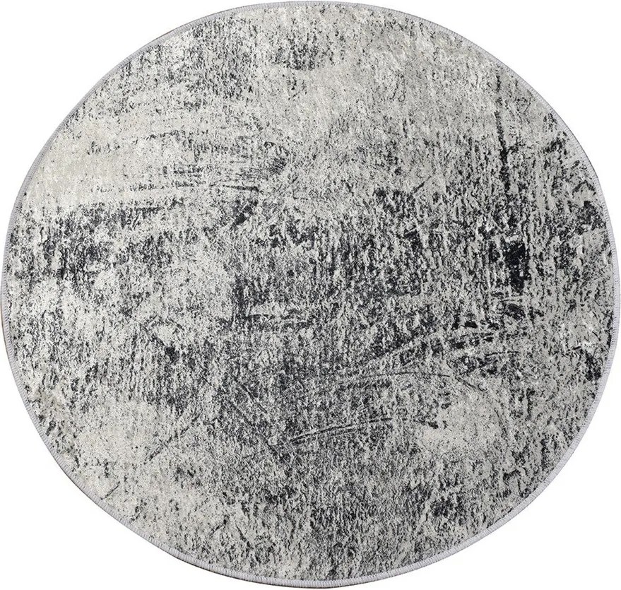 Сив килим за баня ø 100 cm Evidence – Foutastic