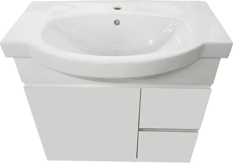 Шкаф 80cm, Флорида с умивалник Нео WQ8A43960000003, БЯЛ