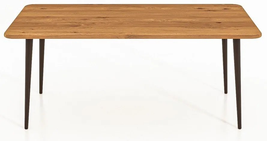 Масичка за кафе от дъбова дървесина в естествен цвят 90x90 cm Kula - The Beds