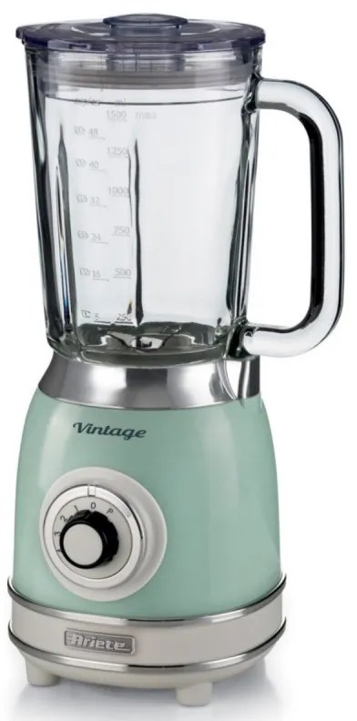 Блендер Ariete VINTAGE 2.0 0583/04, 1000W, 1.5 л, 4 ножа, 4 скорости+импулси, Трошене на лед, Зелен