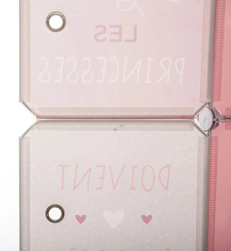 Детски текстилен гардероб atmosphera, 139 cm, Розов