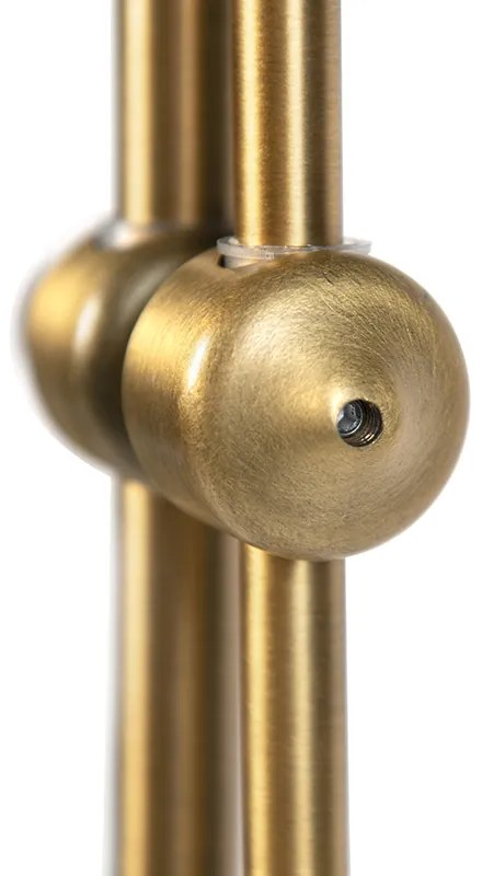 Интелигентна класическа подова лампа бронз с бяла включително Wifi A60 - Ashley