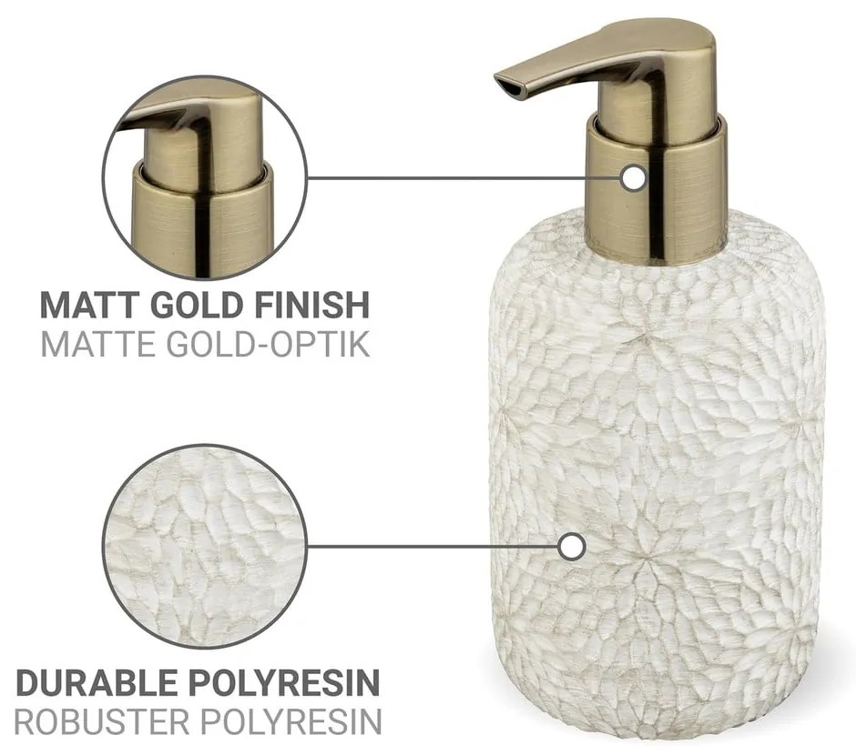 Бял диспенсер за сапун от полиресин 300 ml Montalfano – Wenko