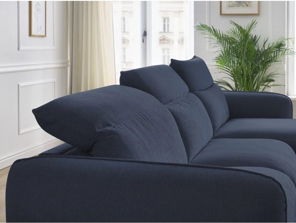 Тъмносин ъглов диван Achille – Bobochic Paris