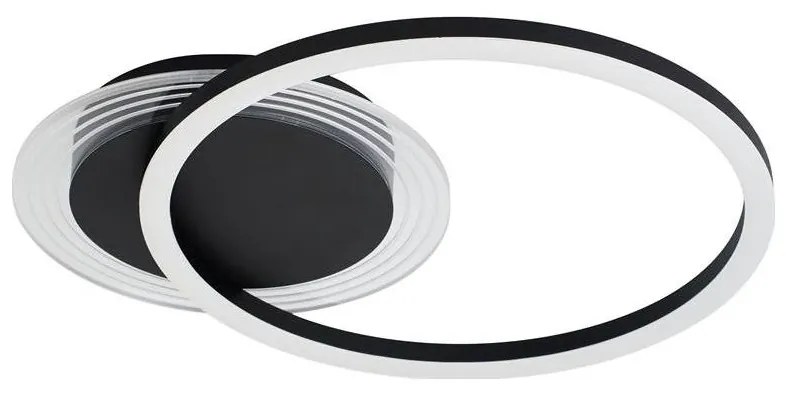 Searchlight 13650BK - Димируемо LED таванно осветително тяло CONTOUR LED/24W/230V 3000K
