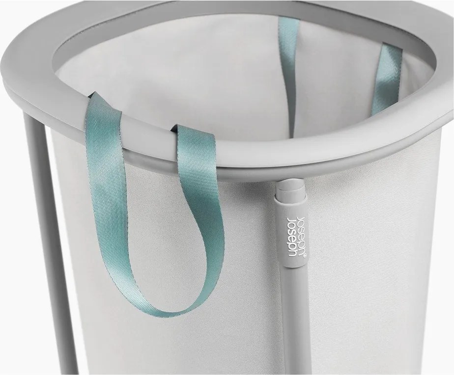 Светлосив текстилен кош за пране 50 l Duo – Joseph Joseph