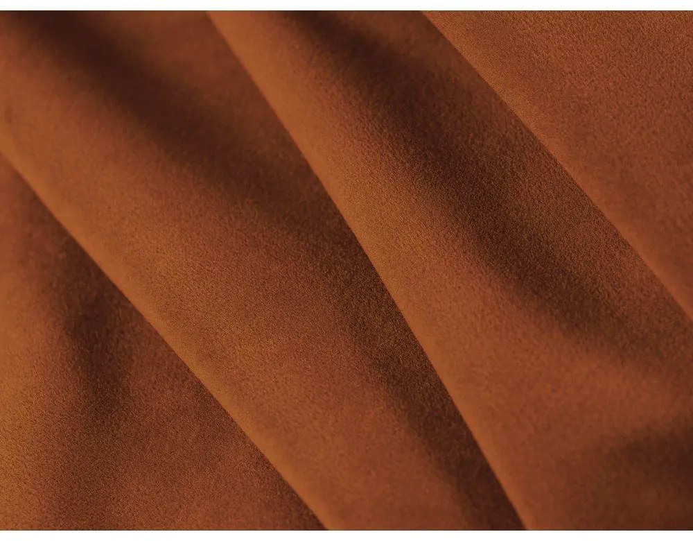 Теракотено кадифено кресло Abby – Micadoni