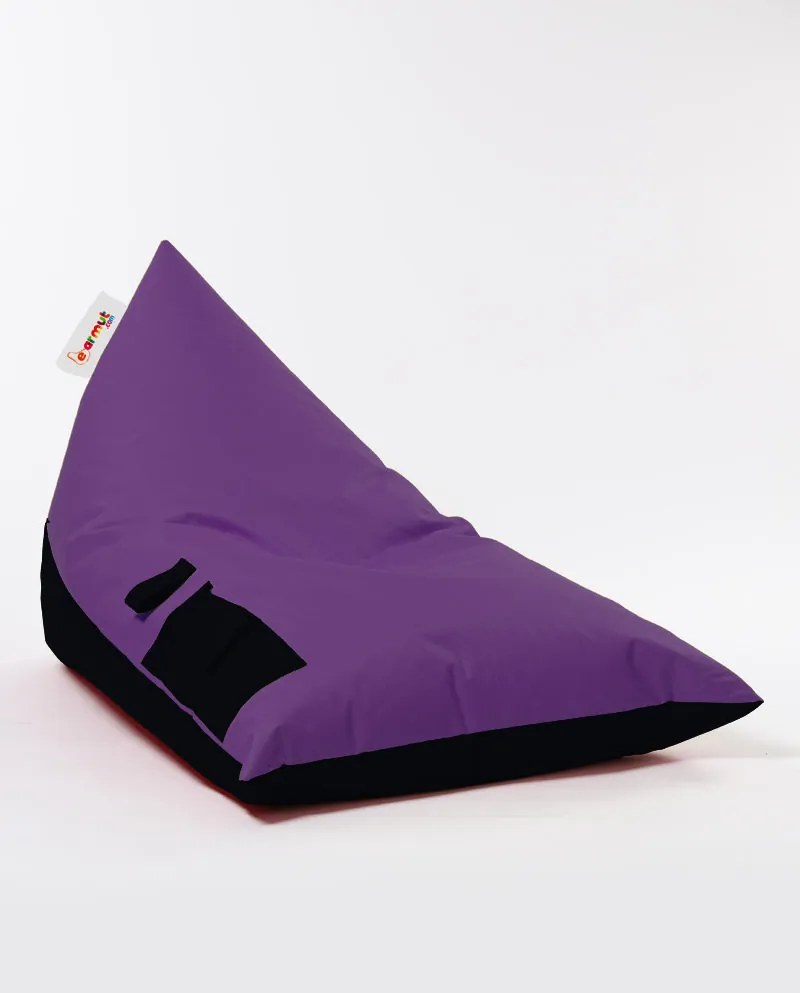 Градински пуф Pyramid Large Double Color Bed Pouf, цвят Лилав