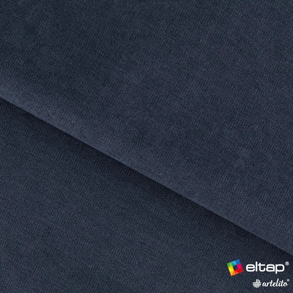 Тъмносин шенилов разтегателен диван с място за съхранение 155 cm Laine – ELTAP