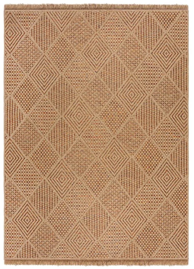 Външен килим в естествен цвят 120x170 cm Nora Diamond – Flair Rugs