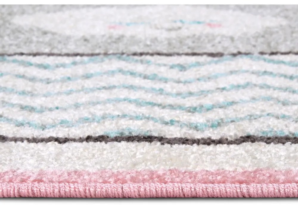 Розово-бял детски килим 120x170 cm Bouncy - Hanse Home