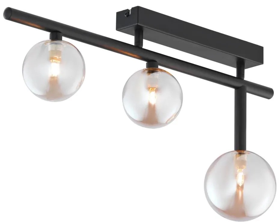 Jupiter 1904 - Плафонен полилей NEPTUN 3xG9/14W/230V черен