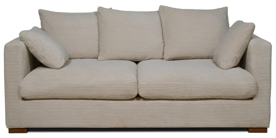 Бежов велурен диван 175 cm Comfy - Scandic