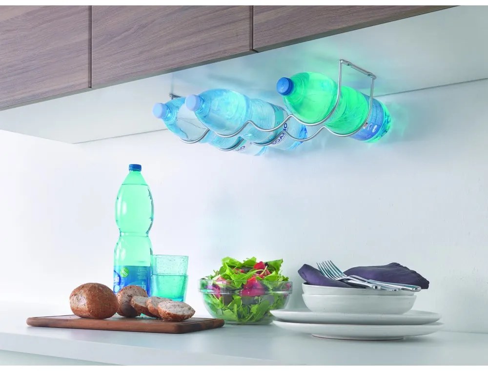 Метална стойка за вино за стена за 4 бутилки My-Bottle - Metaltex